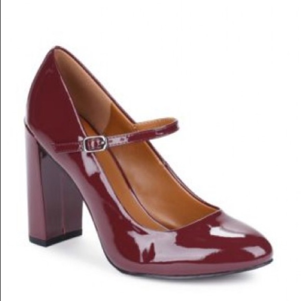H by Halston Jolie Burgundy Patent Leather Pumps